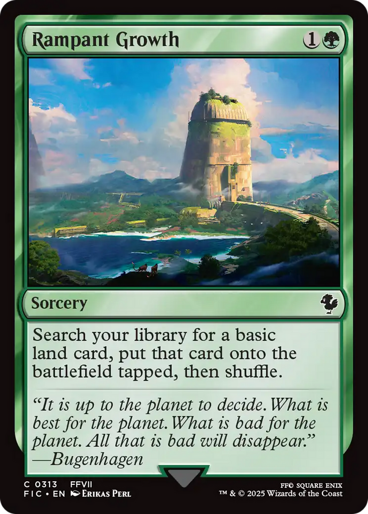 mtg growth cards Rampant Growth [FINAL FANTASY Commander]