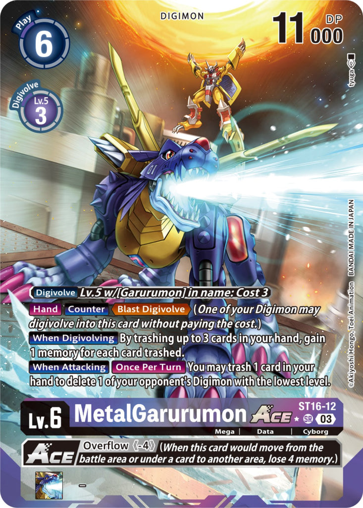 metalgarurumon digimon card Game - AD01 - Digimon Generation Promotional Digi type MetalGarurumon - Digimon Card Game