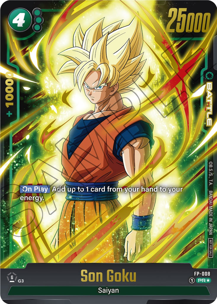goku mtg card Son Goku (FP-008) (Gold) [Fusion World Promotion Cards]
