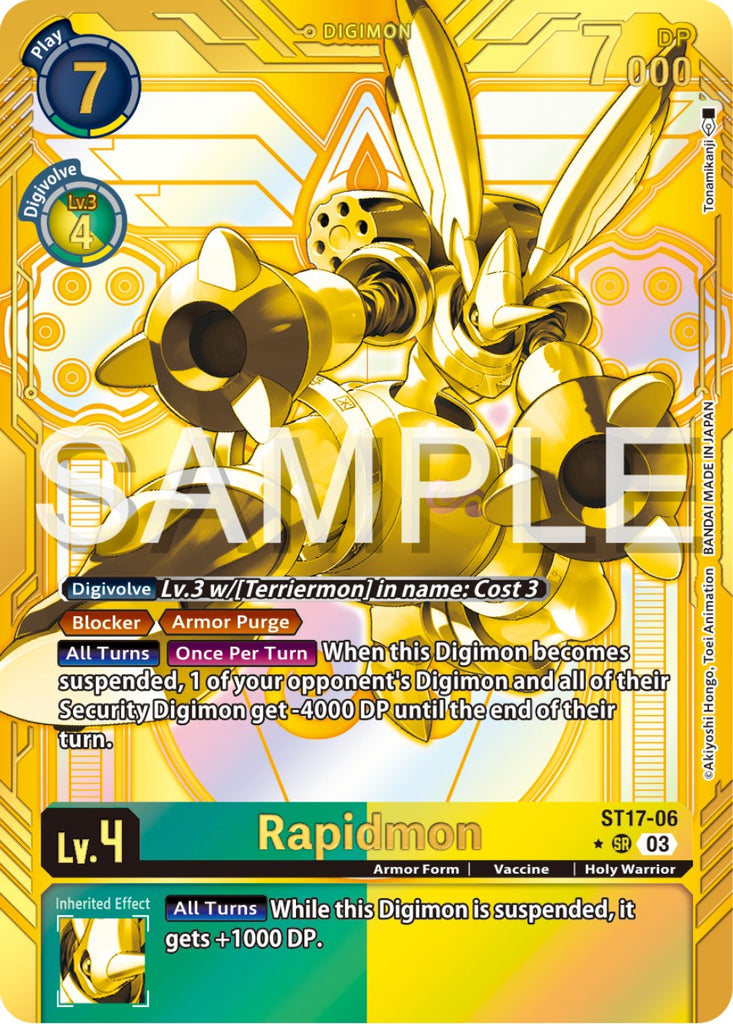 Rapidmon [ST17-06] (Gold) [Starter Deck: Double Typhoon Advanced Deck