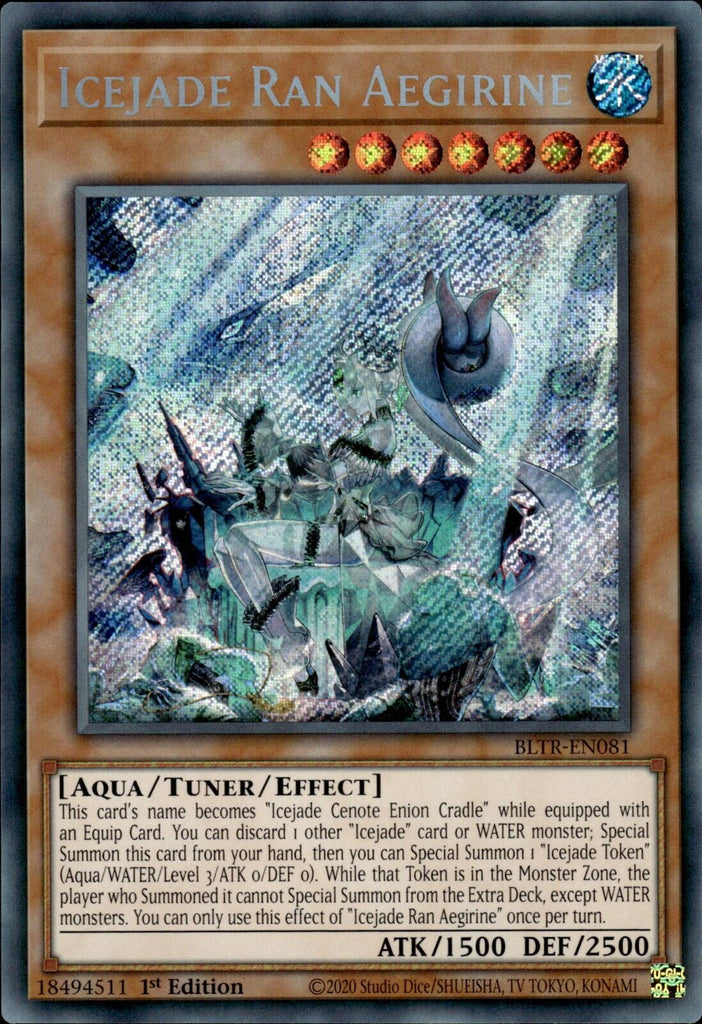 yugioh icejade cards Icejade Ran Aegirine [BLTR-EN081] Secret Rare