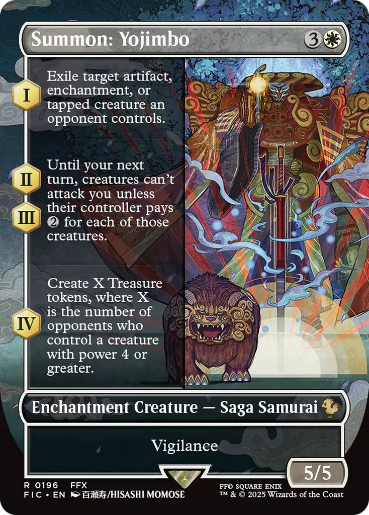yojimbo mtg final fantasy I was extremely lucky and pulled this Yojimbo (Solitude) from my  @mtgsecretlair x FINAL FANTASY: Weapons. Such a cool card! . . . .  #MTGxFINALFANTASY #magicthegathering #mtg #secretlair #finalfantasy #tcg