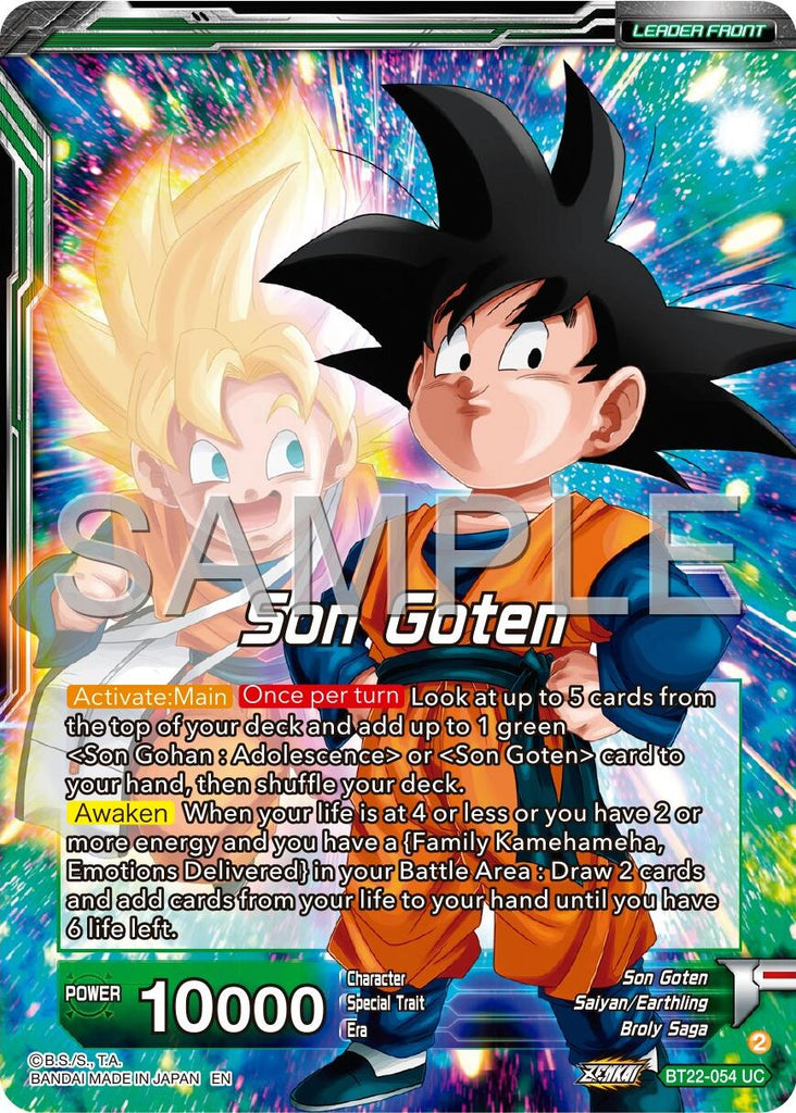 Son Goten // SS Son Gohan & SS Son Goten, Brothers (BT22-054) [Premium
