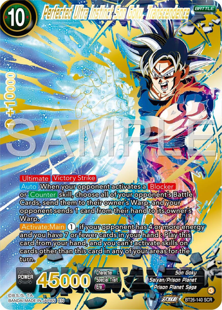 Perfected Ultra Instinct Son Goku, Transcendence (BT26-140) [Ultimate Perfected Ultra Instinct Son Goku, Transcendence (BT26-140) [Ultimate