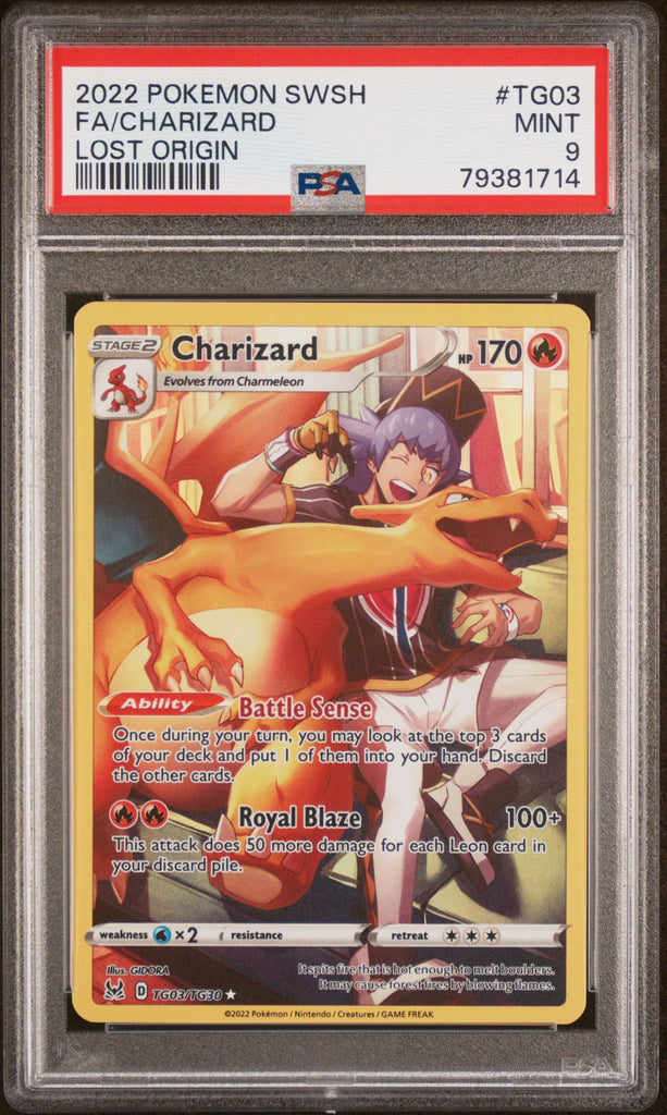 PSA MINT 9 Charizard (TG03/TG30) [Sword & Shield: Lost Origin]