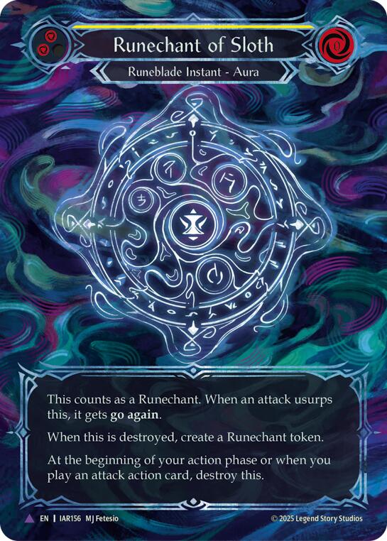 mtg sloth cards Runechant of (Yellow) (Marvel) [IAR156-MV] (Omens of the Third A Type:Case: All 4 Collector Decks Under the Mask with booster box