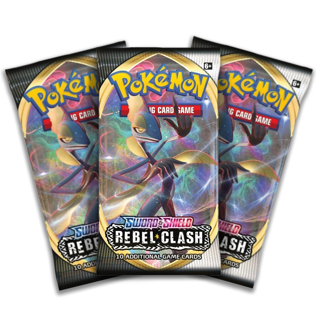pokemon booster box rebel clash Pokémon TCG: Sword & Shield: Pack: 3 Pack E9 this pack is a Gemini Summoner – cardcluster Color:Matte Blue