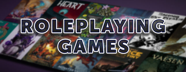 Roleplaying games. Banner image that links to a roleplaying games collection.