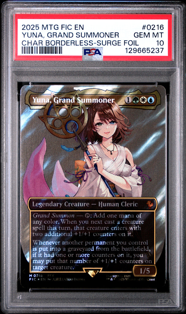 PSA GEM MT 10 Yuna, Grand Summoner[Magic The Gathering Final Fantasy C