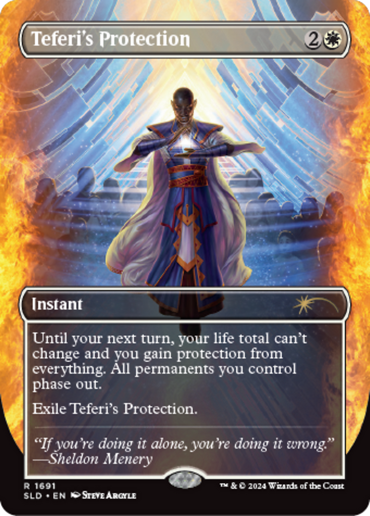 protection from everything mtg cards Teferi's Protection (1691) [Secret Lair: Sheldon's Spellbook]