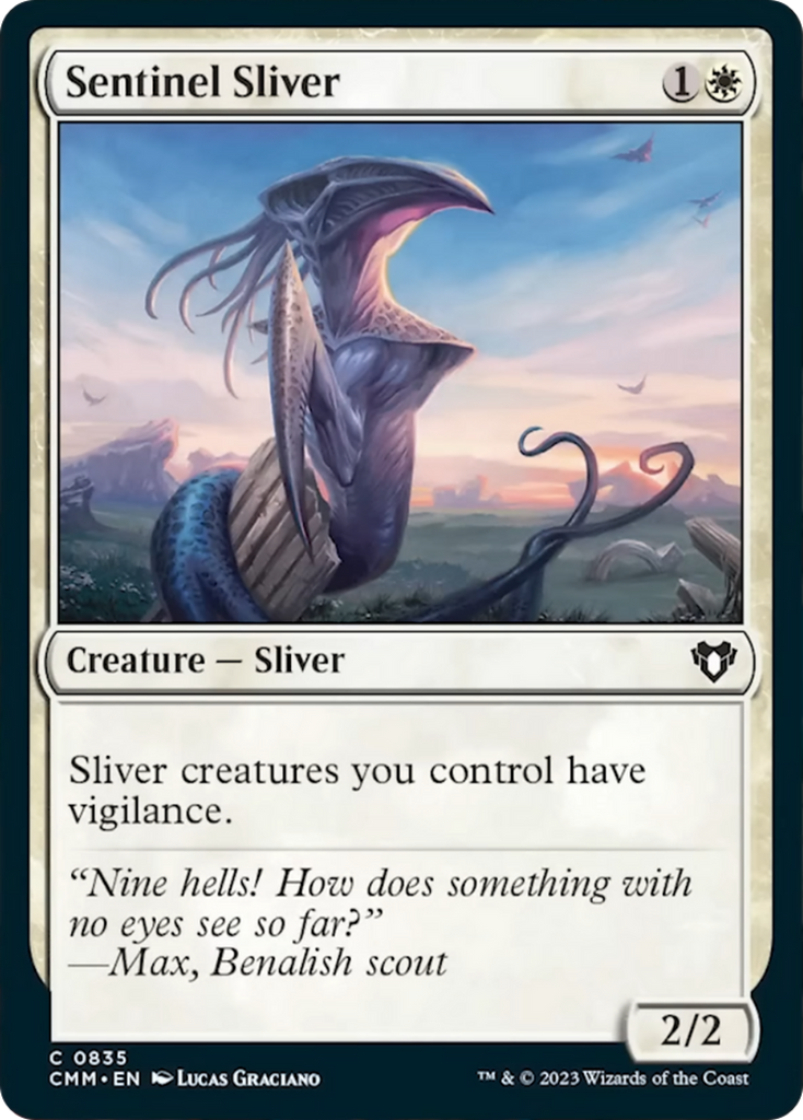 sliver mtg cards Sentinel Sliver [Commander Masters]