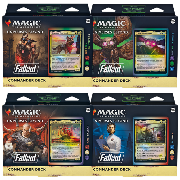 Worlds Elsewhere: Fallout Commander Deck Ave, Caesar - Magic The Gathering  - ITALIAN (EXPECTED RELEASE 08/03/24) - Magicians Circle International