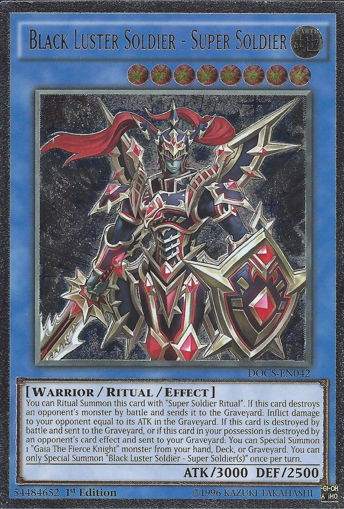yugioh black luster soldier super soldier deck Black Luster Soldier