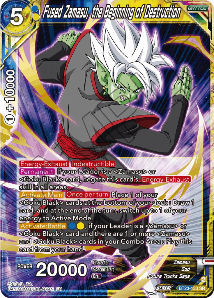 Fused Zamasu, the Beginning of Destruction (BT23-133) [Perfect Combina