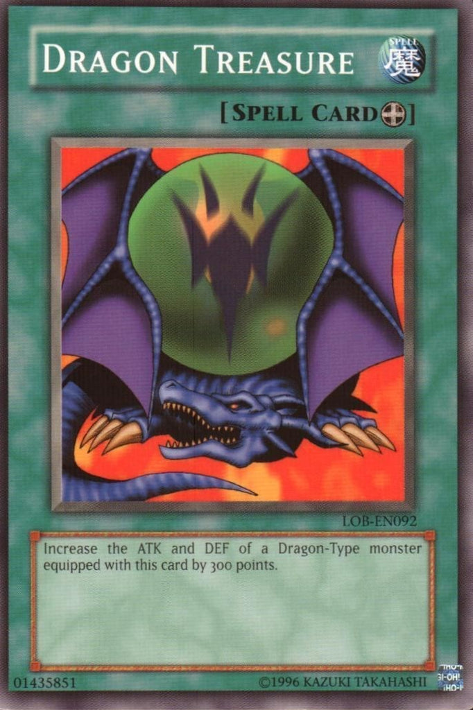 yugioh forbidden memories dragon cards Dragon Treasure [LOB-EN092] Common