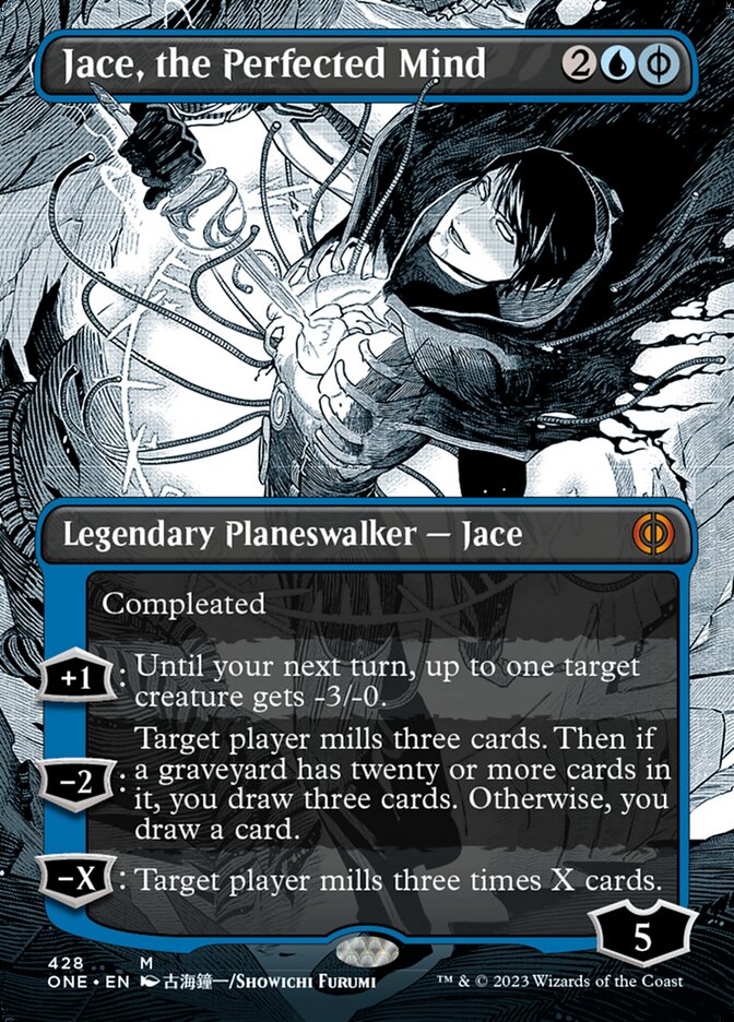 Jace, the Perfected Mind (Borderless Manga Step-and-Compleat Foil) [Ph