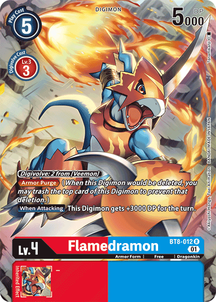 Flamedramon [BT8-012] (Alternate Art) [New Awakening]