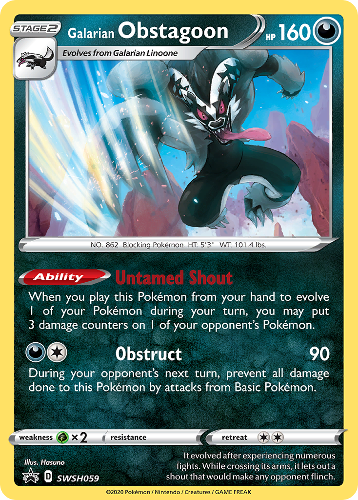 Galarian Obstagoon (SWSH059) [Sword & Shield: Black Star Promos]