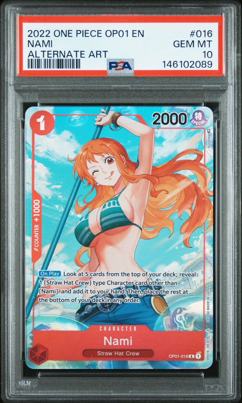 PSA GEM MT 10 Nami [Op01-Romance Dawn] - 146102089