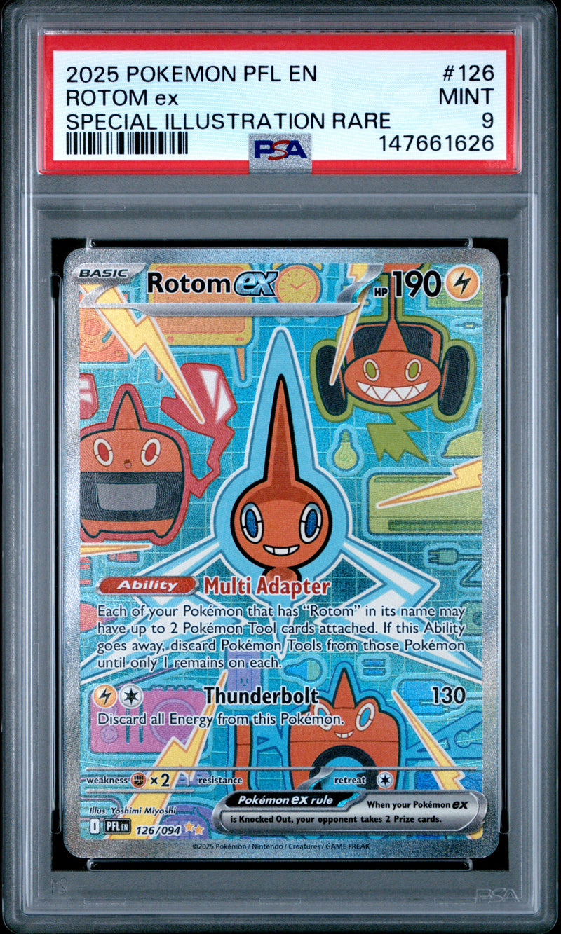 PSA MINT 9 Rotom Ex (126/094) [Pfl En-Phantasmal Flames] - 147661626
