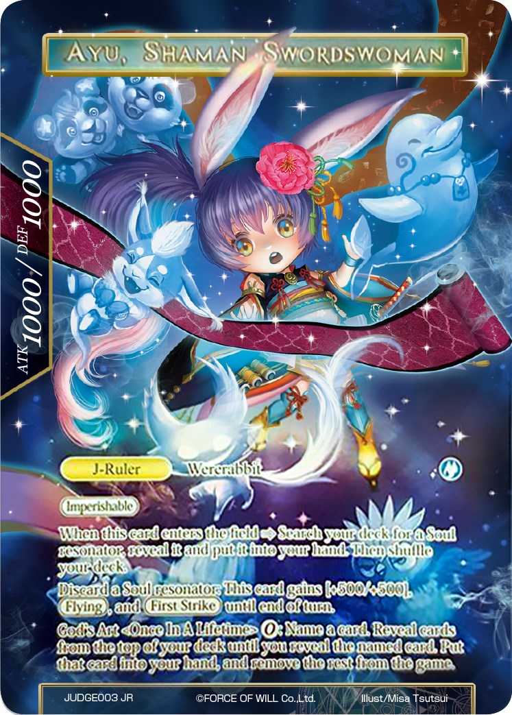 Ayu, Lunar Swordswoman // Ayu, Shaman Swordswoman (Judge Promo) (JUDGE003) [Promo Cards]