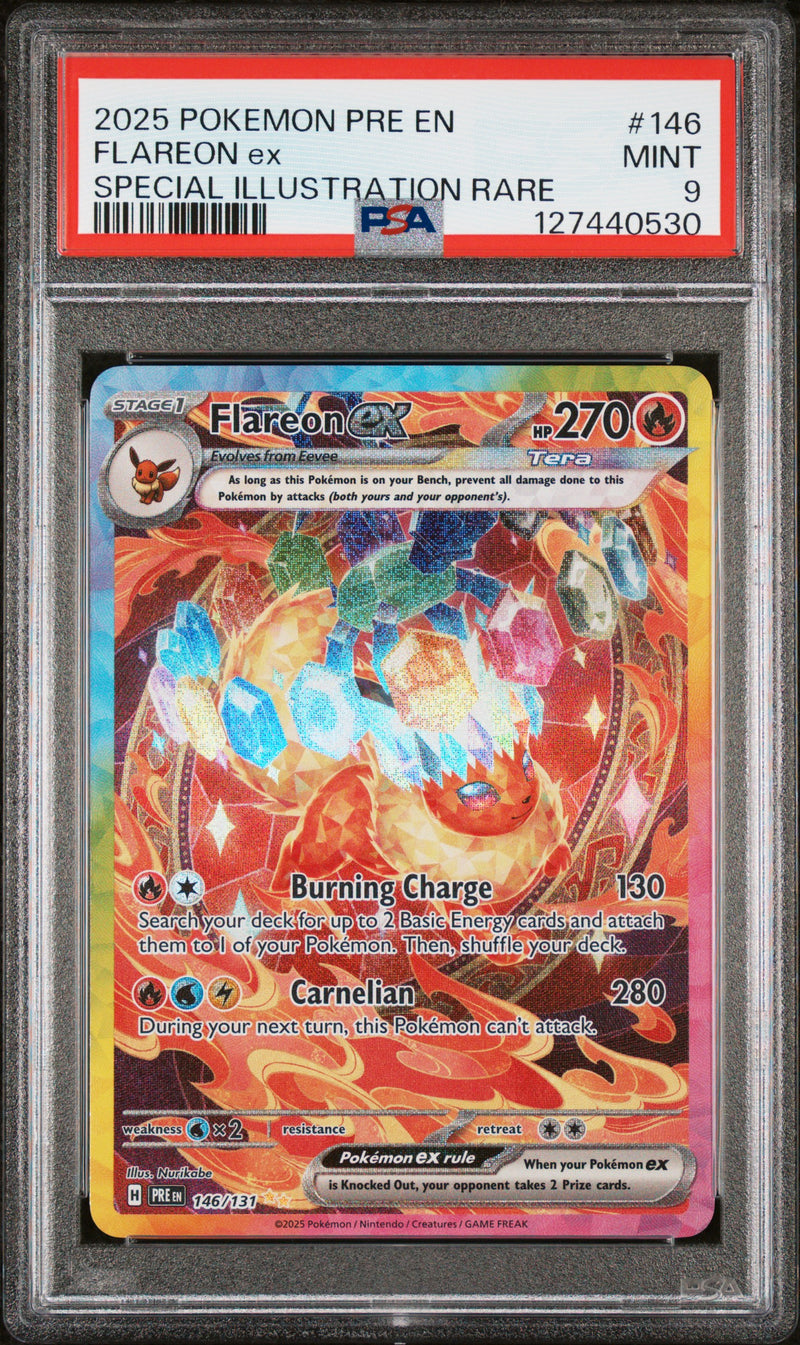 PSA MINT 9 Flareon Ex (146) [Pre En-Prismatic Evolutions] - 127440530
