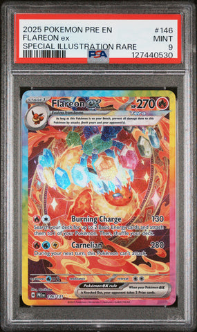 PSA MINT 9 Flareon Ex (146) [Pre En-Prismatic Evolutions] - 127440530