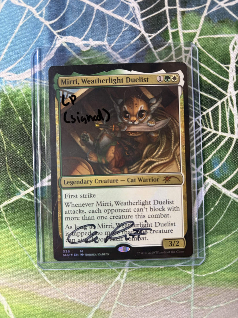 Mirri, Weatherlight Duelist (Signed by Andrea Radeck) [Secret Lair Drop Series]