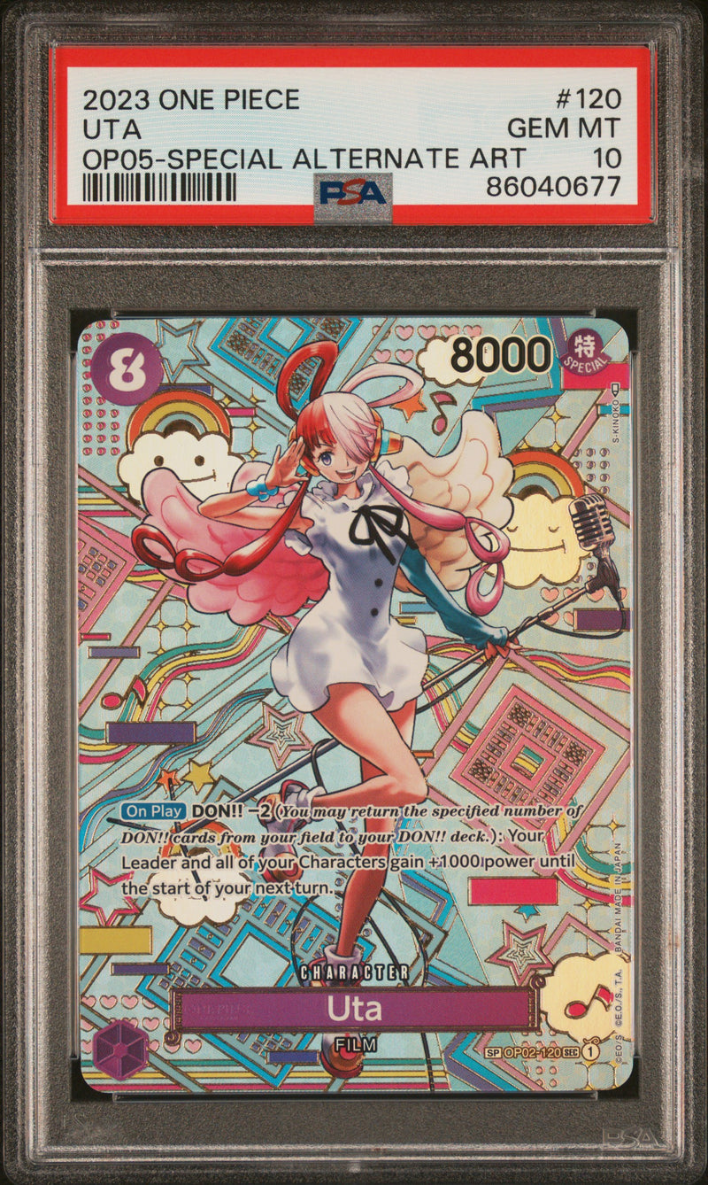 PSA GEM MT 10 Uta [Op05-Awakening Of The New Era] - 86040677