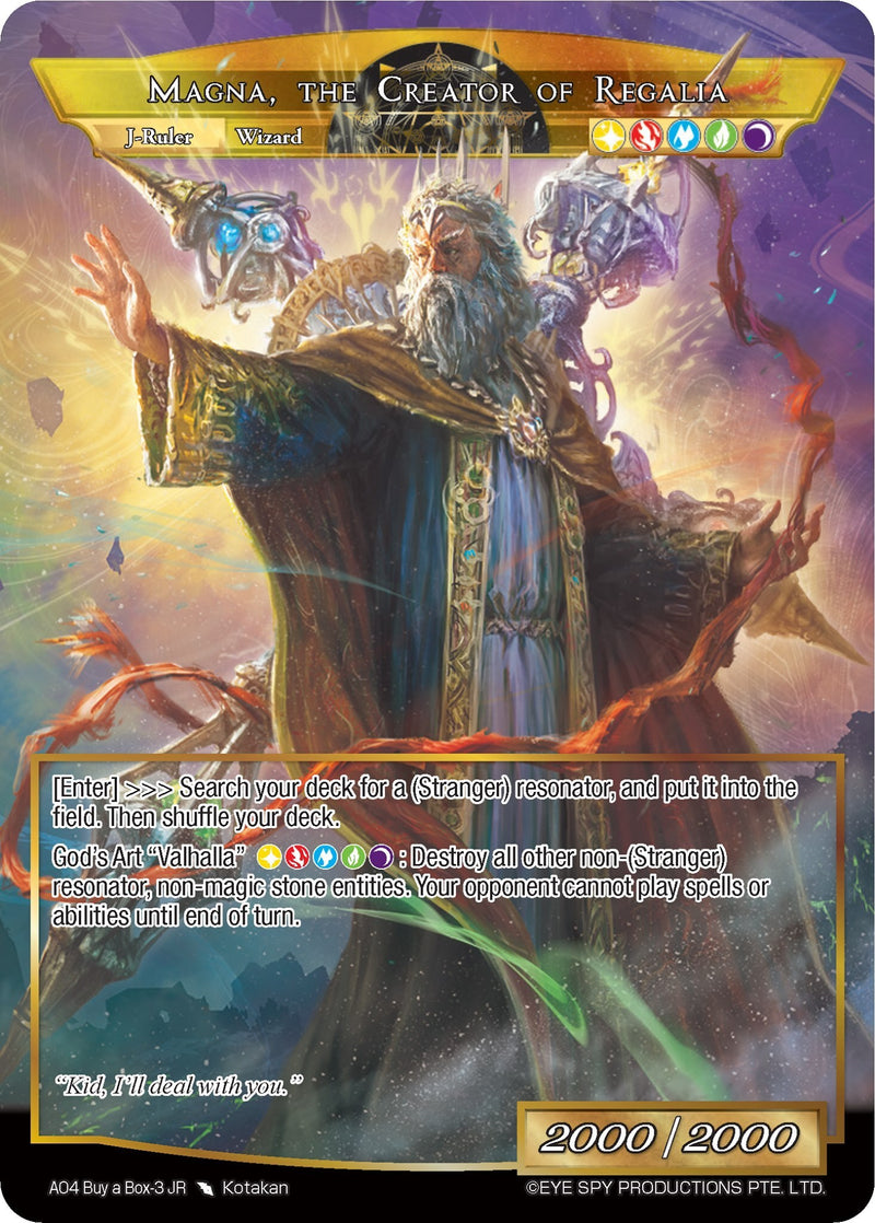 Magna, the Creator of Regalia (AO4 Buy a Box-3 JR) [Promo Cards]