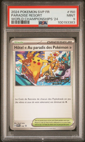 PSA MINT 9 Paradise Resort (150) [French Svp Fr-Sv Black Star Promo] - 100193383