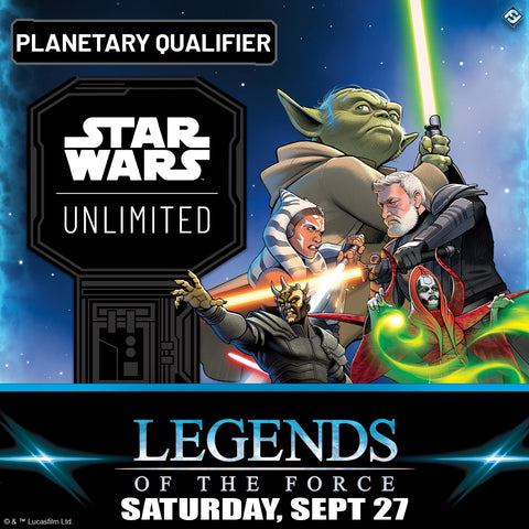 Star Wars Unlimited: Planetary Qualifier: Legends of the Force Limited Format
