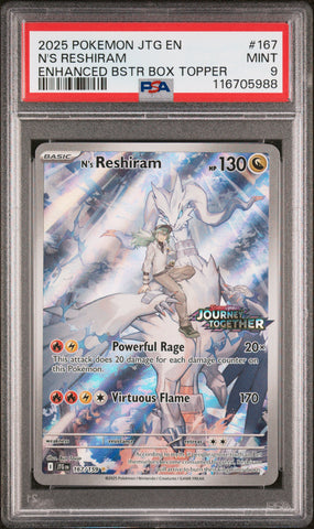 PSA MINT 9 N'S Reshiram (167/159) [Jtg En-Journey Together] - 116705988