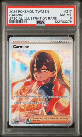 PSA NM-MT 8 Carmine (217/167) [Twm En-Twilight Masquerade] - 122703279