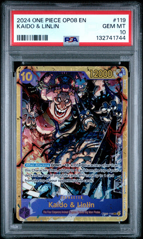 PSA GEM MT 10 Kaido & Linlin [Op08-Two Legends] - 132741744
