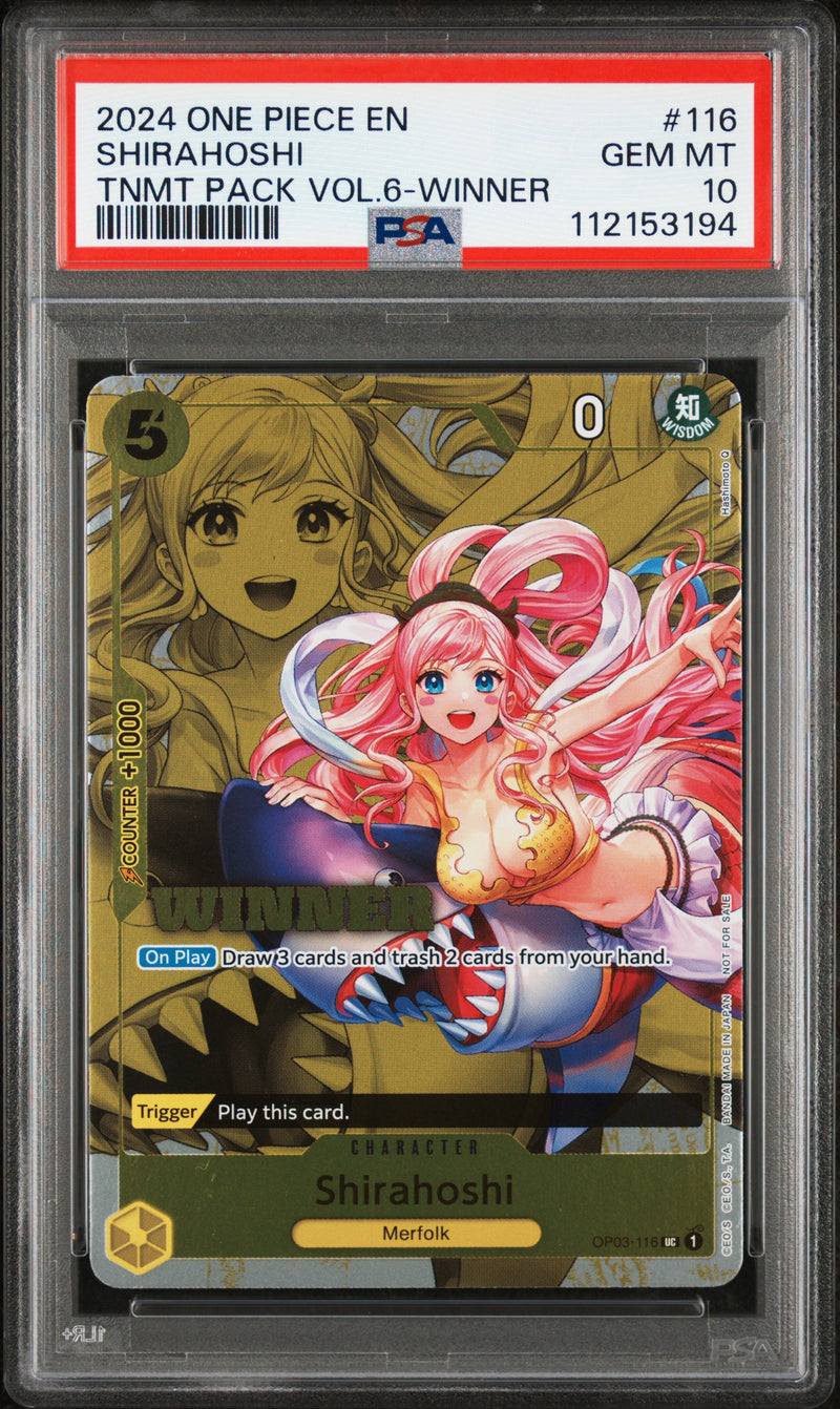 PSA GEM MT 10 Shirahoshi [Tournament Pack Vol.6] - 112153194