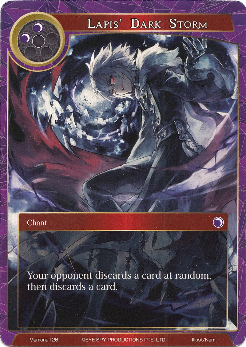 Lapis' Dark Storm (Memoria126) [Alice Origin Memoria Cards]