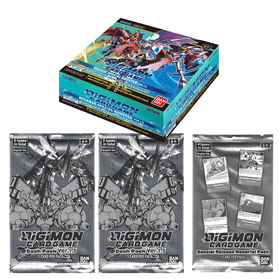 Digimon TCG: Version 1.5: Booster Box with Dash Packs Digimon TCG: Version 1.5: Booster Box with Dash Packs