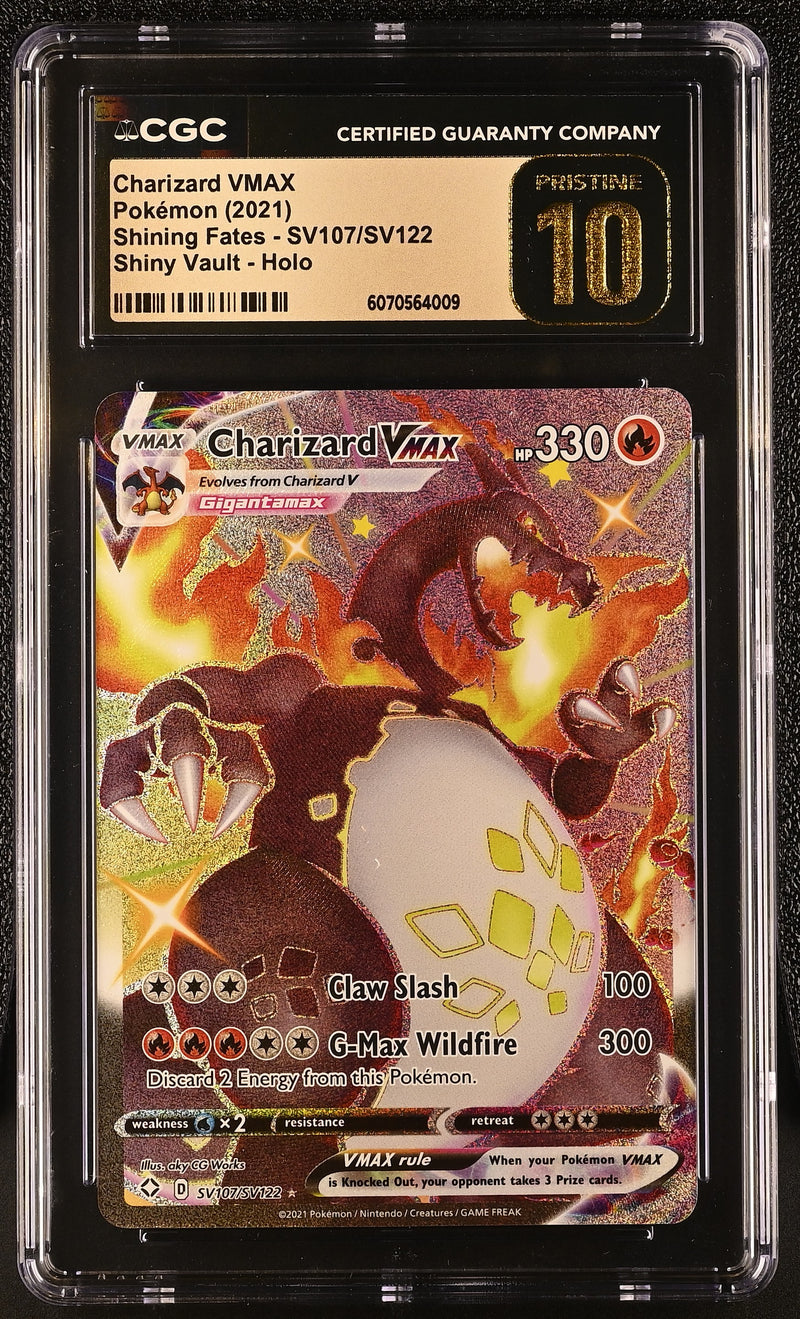 CGC PRISTINE 10 Charizard VMAX (SV107/SV122) [Shining Fates] - 6070564009