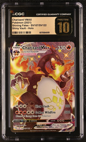 CGC PRISTINE 10 Charizard VMAX (SV107/SV122) [Shining Fates] - 6070564009