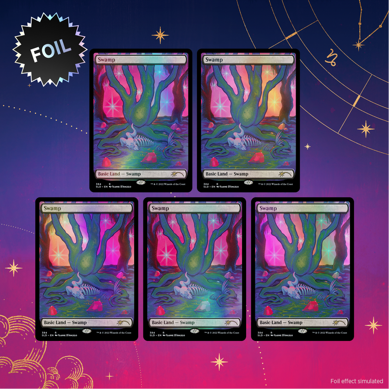 Magic the Gathering: Secret Lair: Secret lair Astrology Lands (Capricorn) Foil