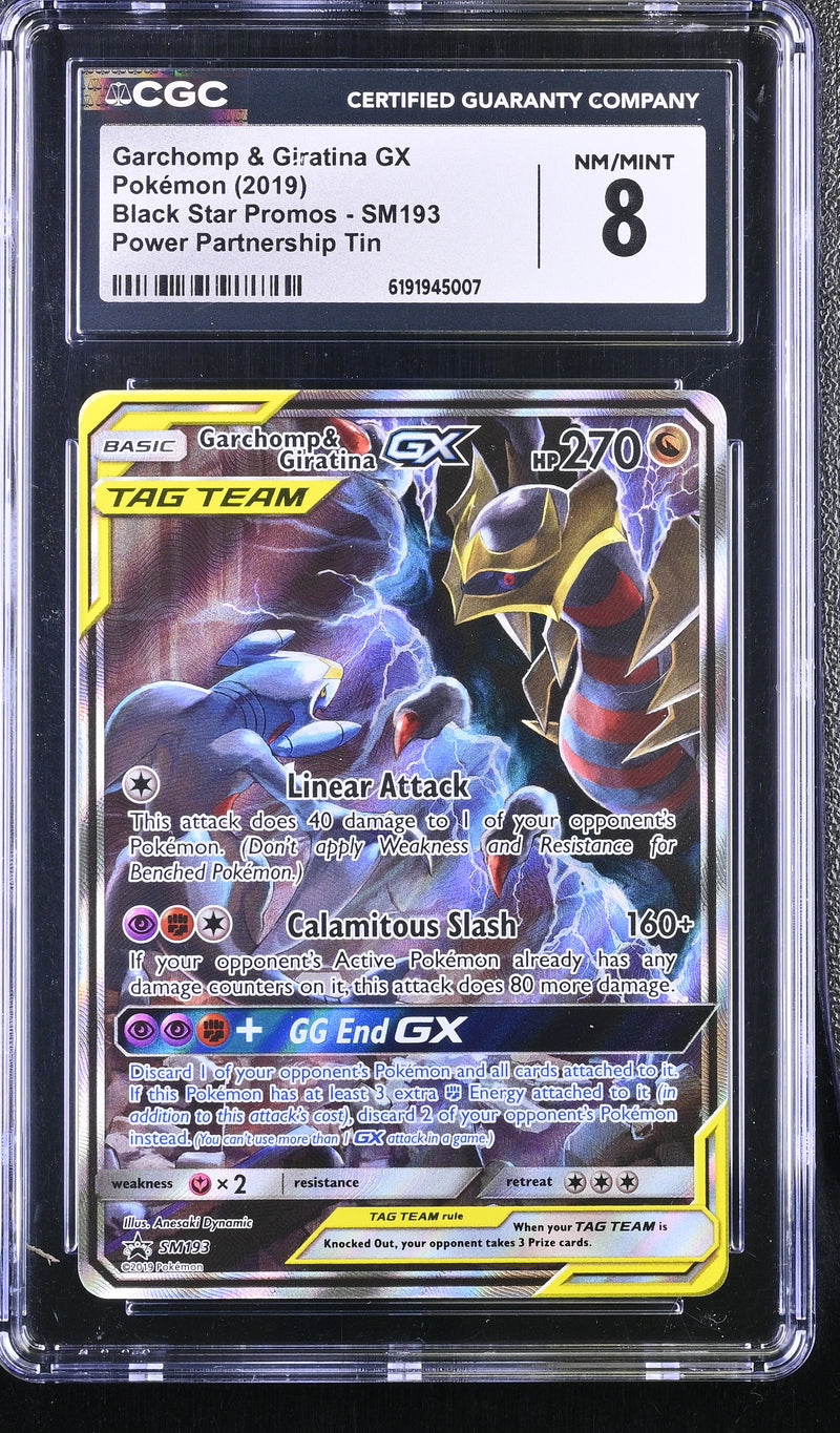 CGC 8 Garchomp & Giratina GX (SM193) [Black Star Promos] - 6191945007