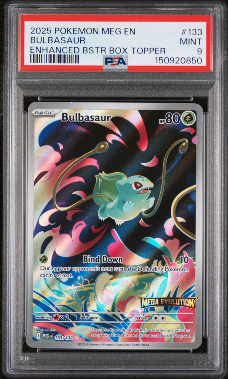 PSA MINT 9 Bulbasaur (133/132) [Meg En-Mega Evolution] - 150920850