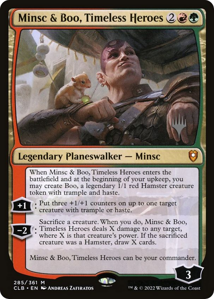 Minsc & Boo, Timeless Heroes (Promo Pack) [The Lost Caverns of Ixalan Promos]