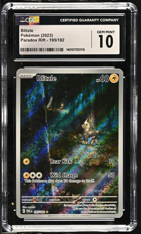 CGC GEM MINT 10 Blitzle (195/182) [Paradox Rift] - 1401017021115