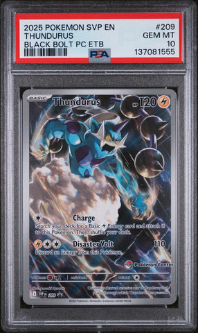 PSA GEM MT 10 Thundurus (209) [Svp En-Sv Black Star Promo] - 137081555