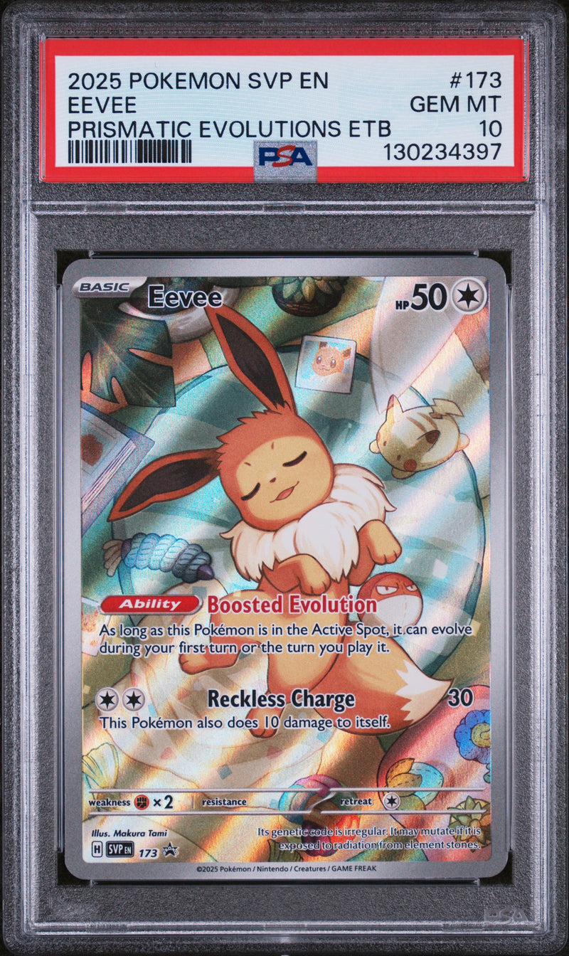 PSA GEM MT 10 Eevee (173 Promo) [Svp En-Sv Black Star Promo] - 130234397