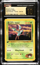 CGC PRISTINE 10 Brock's Zubat (24/132) [Gym Heroes - 1st Ed.] - 1401029177049