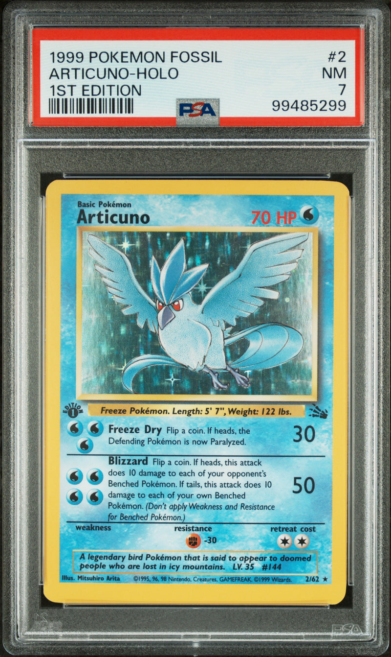 PSA NM 7 Articuno-Holo (2/62) [Fossil] - 99485299