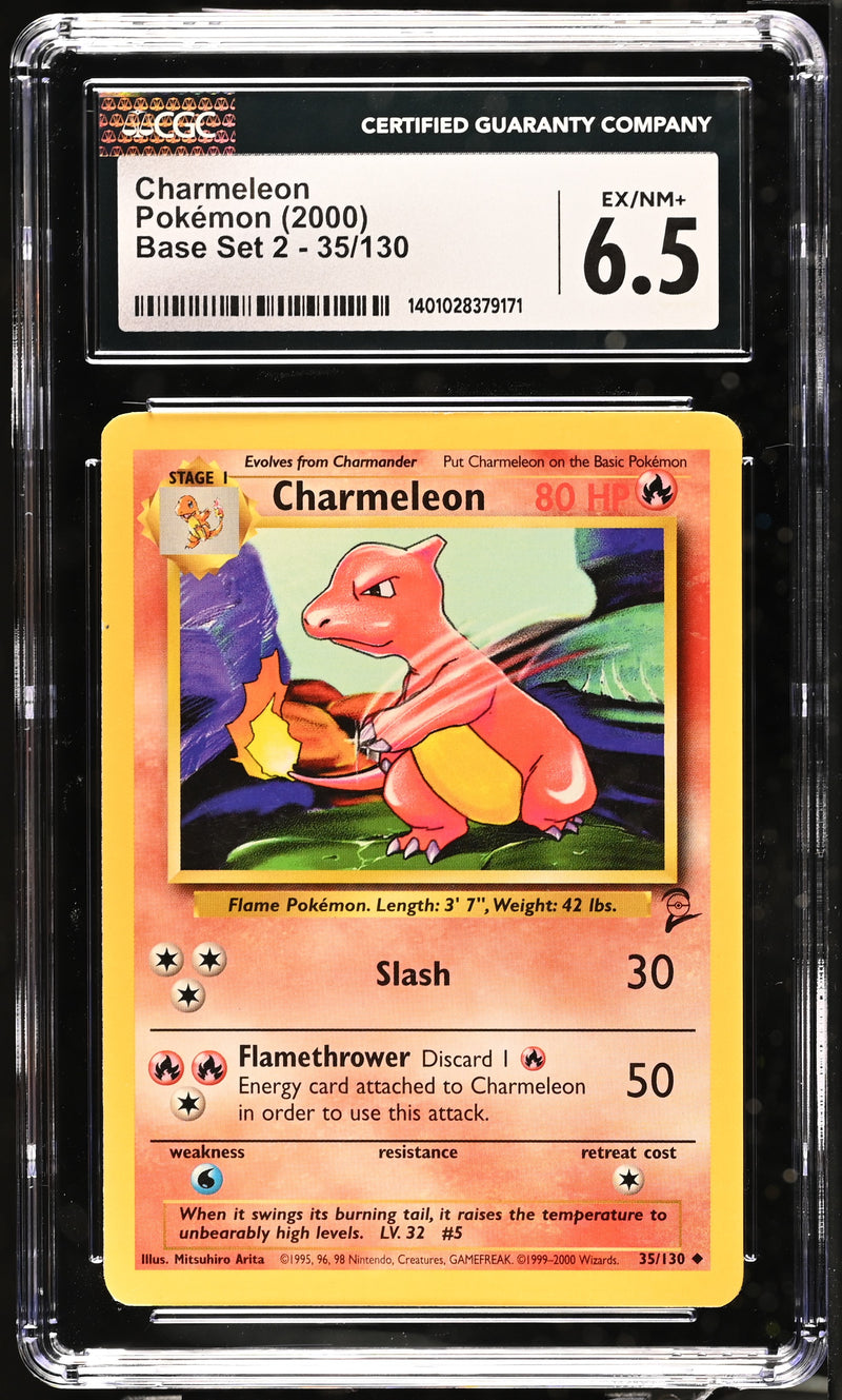 CGC 6.5 Charmeleon (35/130) [Base Set 2] - 1401028379171